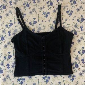 hollister corset tank top